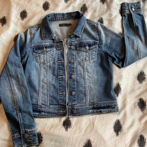 Prana Slightly Cropped Denim Jacket - Size S
